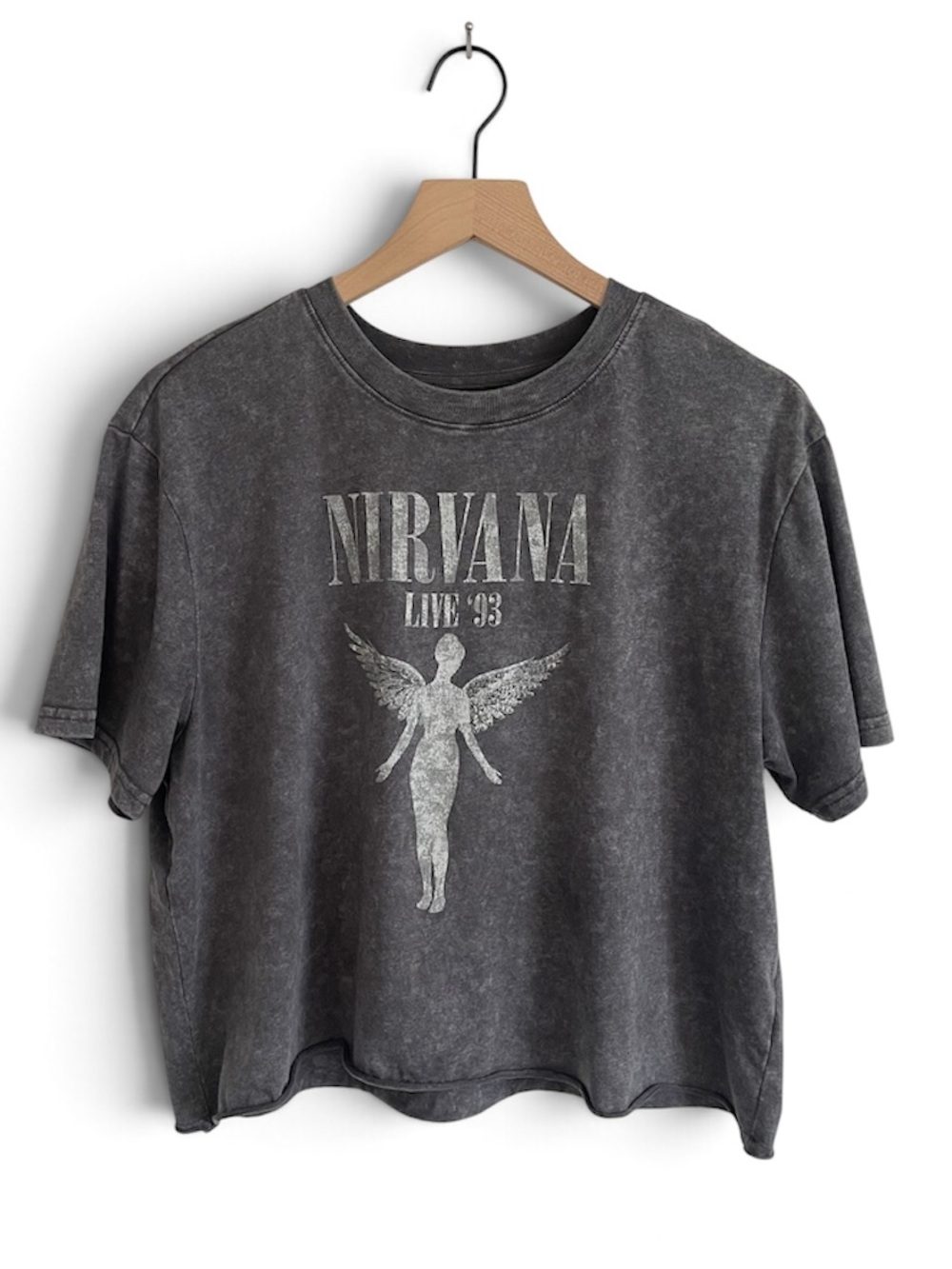 Nirvana In Utero Cropped Band Tee
